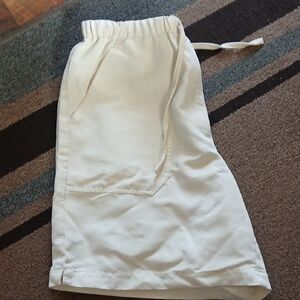 Caribbean Joe Off-White Elastic Waist Shorts